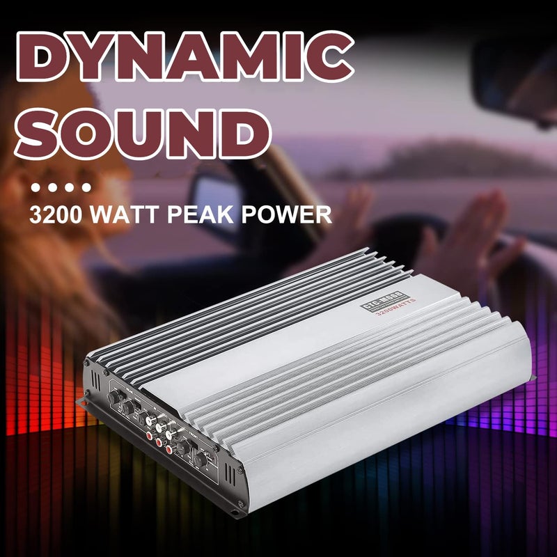 YaeCCC 3200W 12V 4 Channel Car Amplifier Stereo Power Amp Audio 4CH Bass Sub Woofer - Image 5
